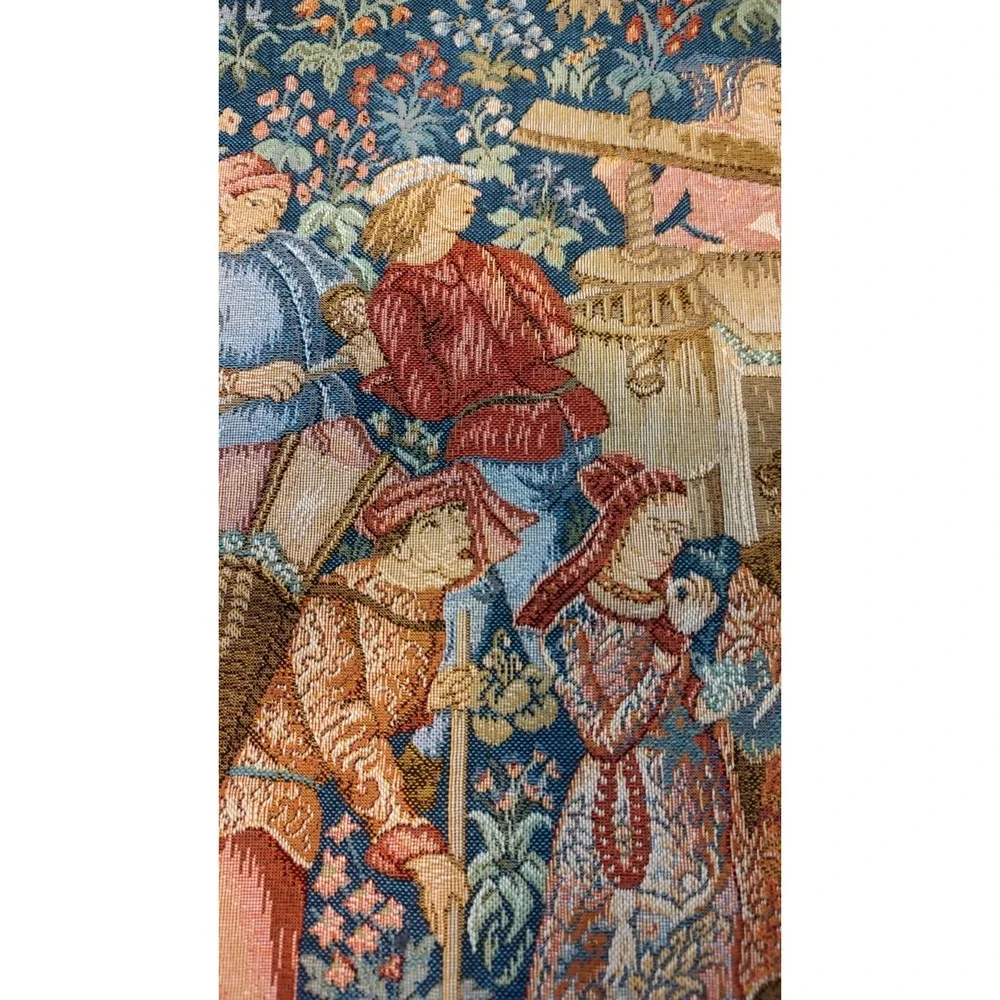 Goblys Les Vendanges French ‎ Tapestry Wine Making Grapes Harvest Medieval